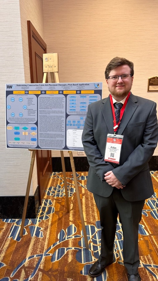 Aidan presenting at the ASC International Conference